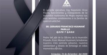 AUTODEMA ESTA DE LUTO