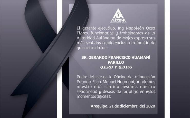 AUTODEMA ESTA DE LUTO