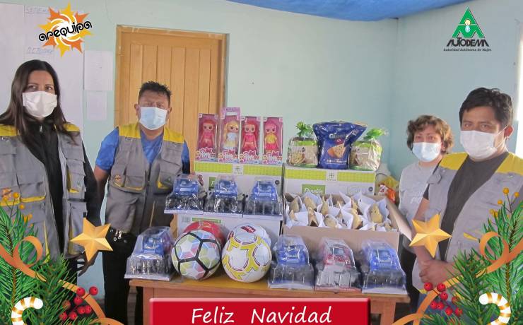 AUTODEMA CELEBRA NAVIDAD EN LOS ANEXOS DE TARUCAMARCA Y PUSA PUSA-CAYLLOMA